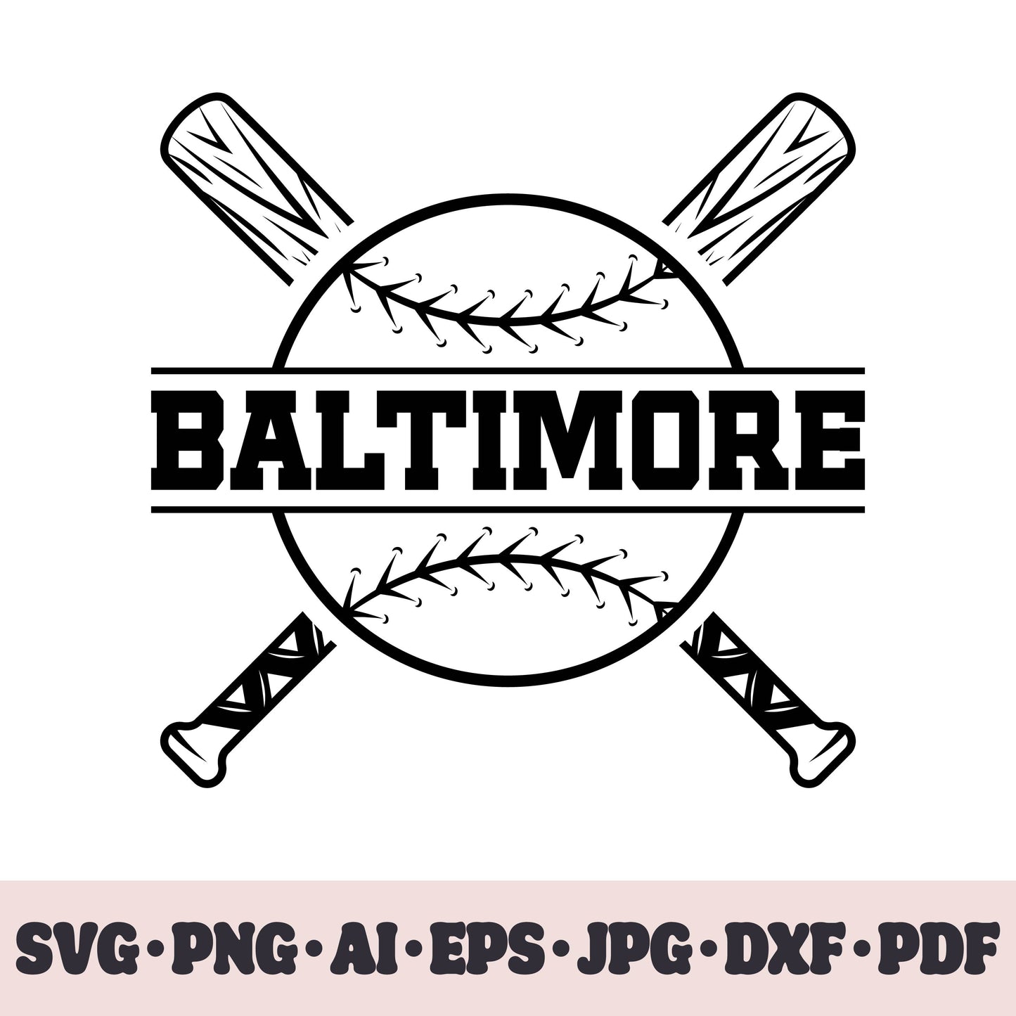 Baltimore Orioles baseball team SVG Cricut cut file. PNG Clipart. Silhouette sublimation print. Sports fan image Ai, EPS, JPG, DXF, PDF.