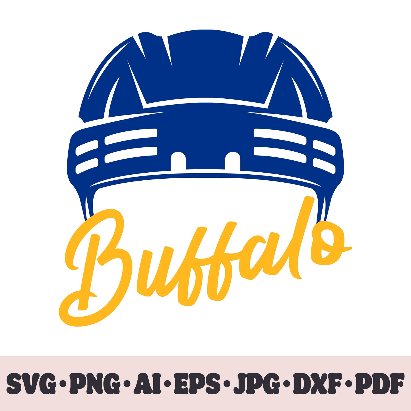 Buffalo Sabres hockey team SVG Cricut cut file. Hockey on ice PNG Clipart. Silhouette sublimation print. Sports fan image Ai, EPS, JPG, DXF, PDF.