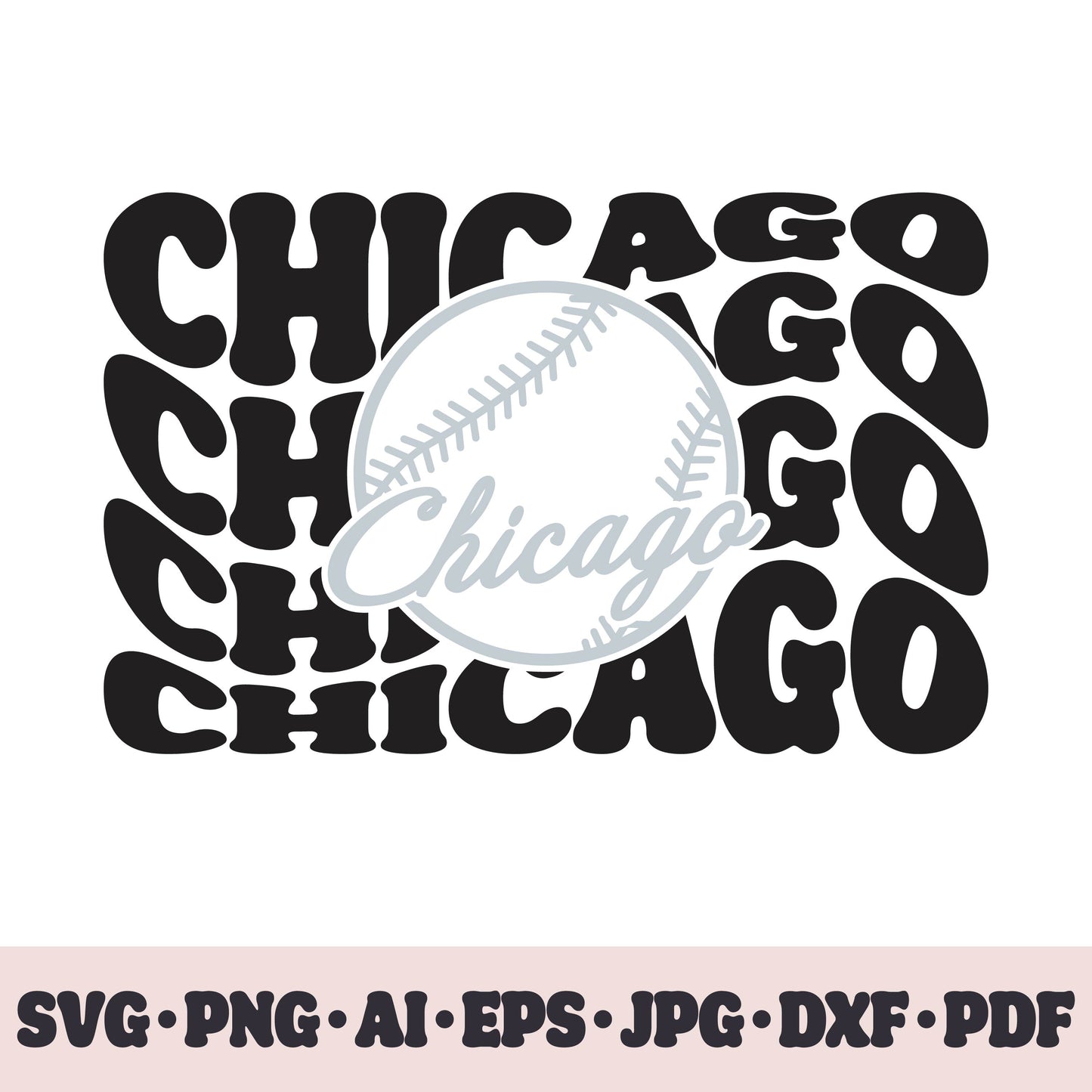 Chicago White Sox baseball team SVG Cricut cut file. PNG Clipart. Silhouette sublimation print. Sports fan image Ai, EPS, JPG, DXF, PDF.