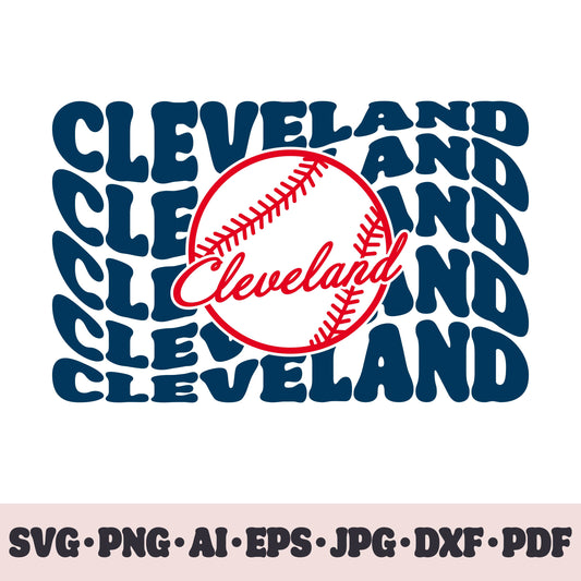 Cleveland Guardians baseball team SVG Cricut cut file. PNG Clipart. Silhouette sublimation print. Sports fan image Ai, EPS, JPG, DXF, PDF.