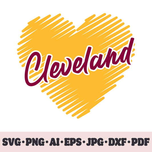 Cleveland Cavaliers basketball team SVG Cricut cut file. PNG Clipart. Silhouette sublimation print. Sports fan image Ai, EPS, JPG, DXF, PDF.