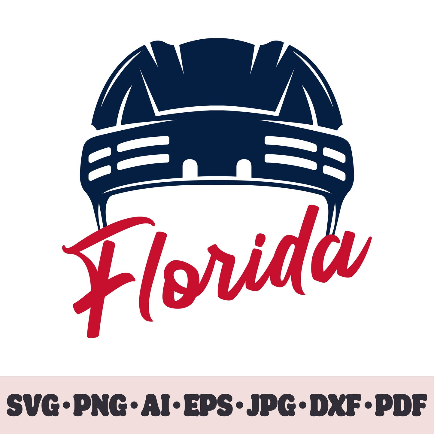 Florida Panthers hockey team SVG Cricut cut file. Hockey on ice PNG Clipart. Silhouette sublimation print. Sports fan image Ai, EPS, JPG, DXF, PDF.