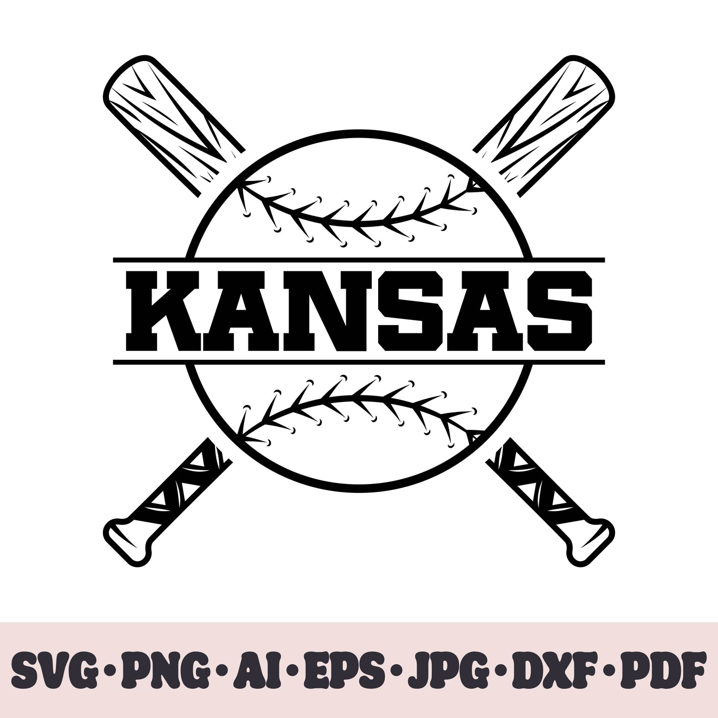 Kansas City Royals baseball team SVG Cricut cut file. PNG Clipart. Silhouette sublimation print. Sports fan image Ai, EPS, JPG, DXF, PDF.