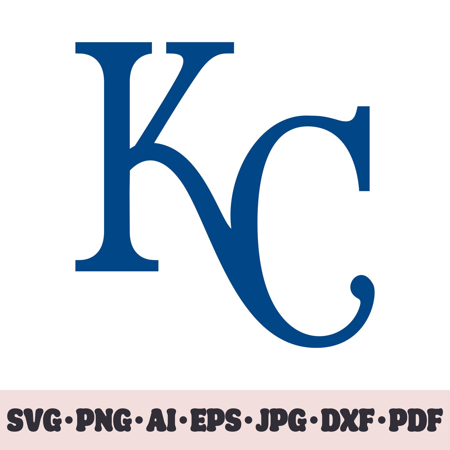 Kansas City Royals baseball team logo SVG Cricut cut file. PNG Clipart. Silhouette sublimation print. Sports fan image Ai, EPS, JPG, DXF, PDF. Logotype.