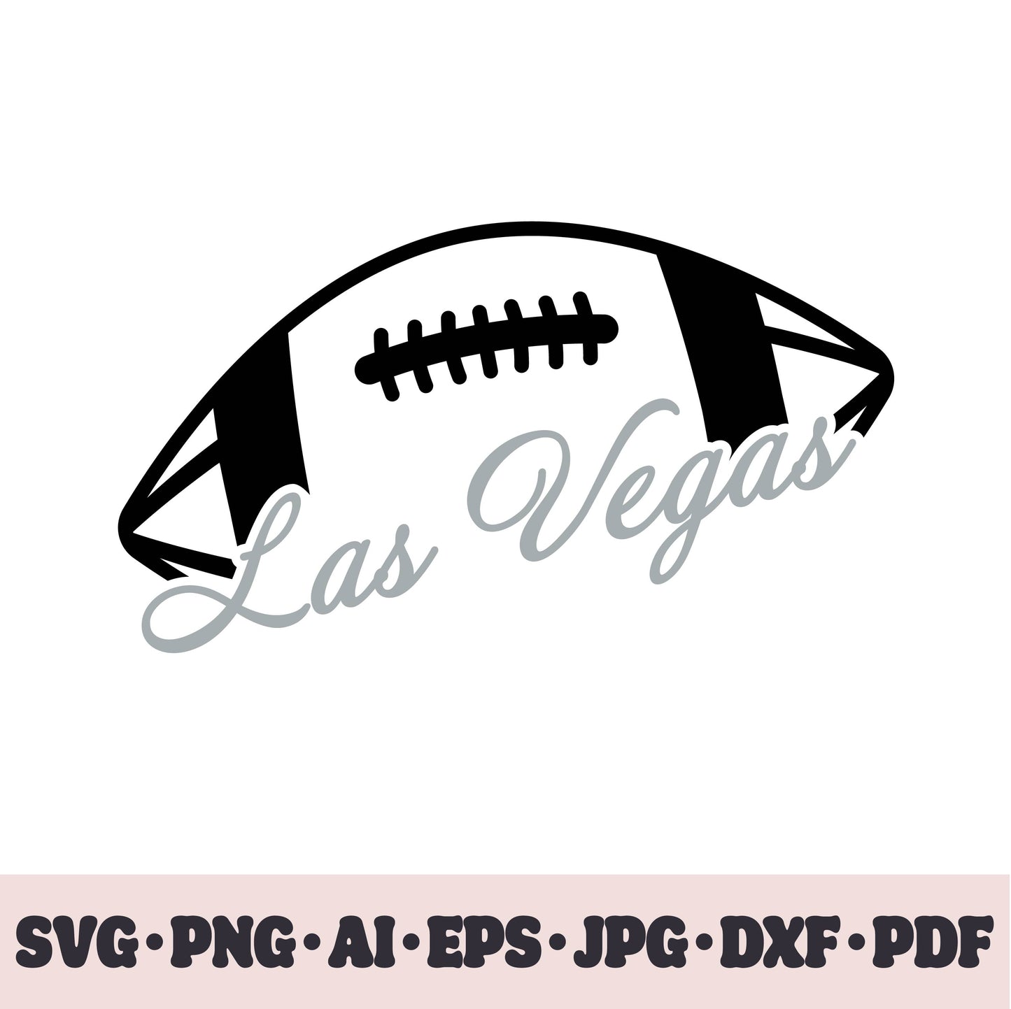 Las Vegas Raiders football team SVG Cricut cut file. Rugby PNG Clipart. Silhouette sublimation print. Sports fan image Ai, EPS, JPG, DXF, PDF.