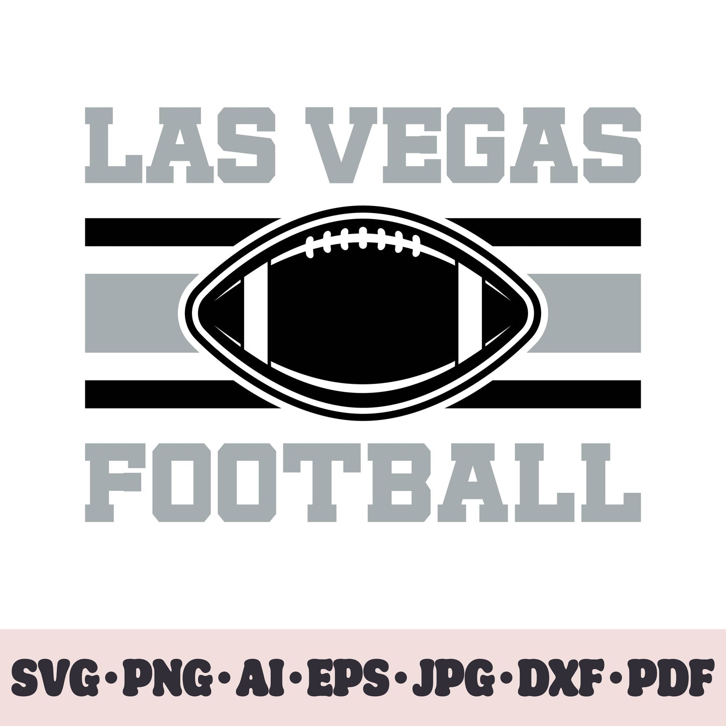 Las Vegas Raiders football team SVG Cricut cut file. Rugby PNG Clipart. Silhouette sublimation print. Sports fan image Ai, EPS, JPG, DXF, PDF.