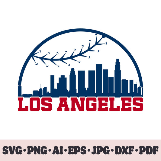 Los Angeles Angels baseball team SVG Cricut cut file. PNG Clipart. Silhouette sublimation print. Sports fan image Ai, EPS, JPG, DXF, PDF.