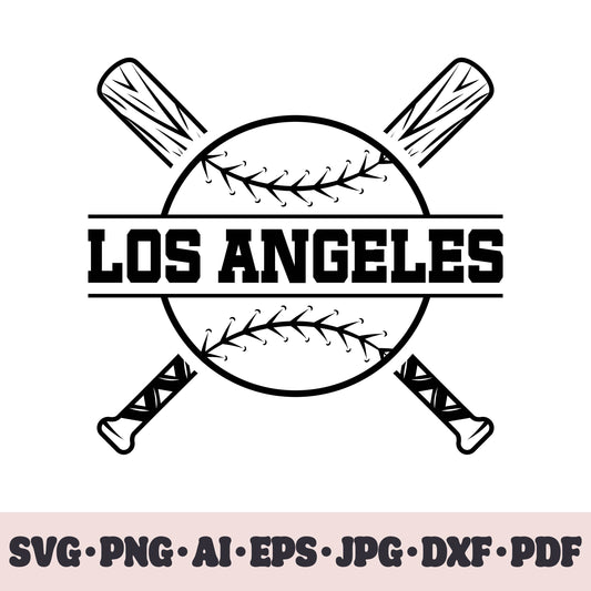 Los Angeles Angels baseball team SVG Cricut cut file. PNG Clipart. Silhouette sublimation print. Sports fan image Ai, EPS, JPG, DXF, PDF.