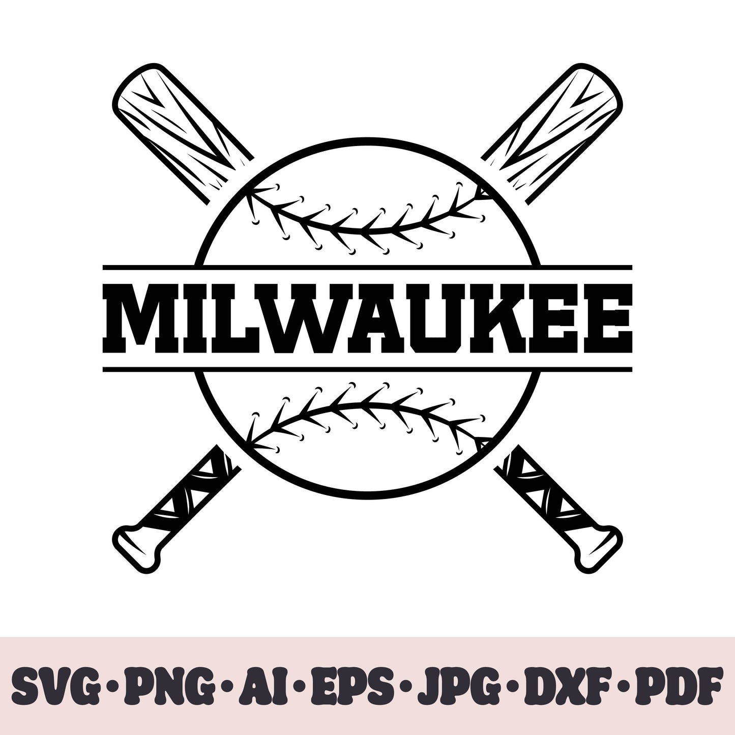 Milwaukee Brewers baseball team SVG Cricut cut file. PNG Clipart. Silhouette sublimation print. Sports fan image Ai, EPS, JPG, DXF, PDF.