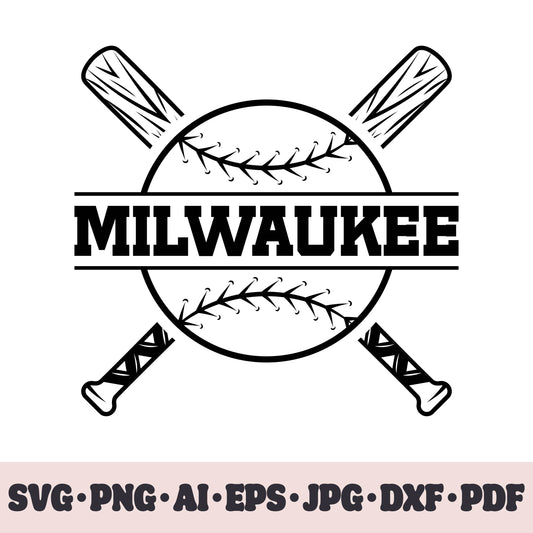 Milwaukee Brewers baseball team SVG Cricut cut file. PNG Clipart. Silhouette sublimation print. Sports fan image Ai, EPS, JPG, DXF, PDF.