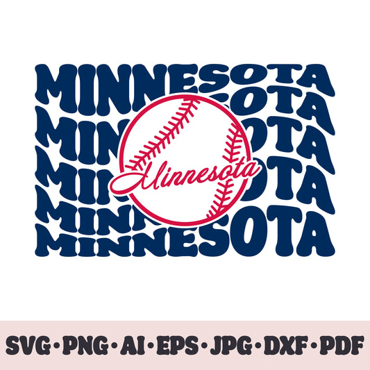 Minnesota Twins baseball team SVG Cricut cut file. PNG Clipart. Silhouette sublimation print. Sports fan image Ai, EPS, JPG, DXF, PDF.