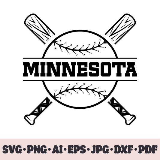 Minnesota Twins baseball team SVG Cricut cut file. PNG Clipart. Silhouette sublimation print. Sports fan image Ai, EPS, JPG, DXF, PDF.