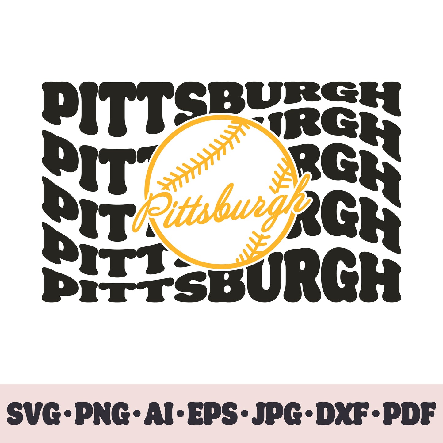 Pittsburgh Pirates baseball team SVG Cricut cut file. PNG Clipart. Silhouette sublimation print. Sports fan image Ai, EPS, JPG, DXF, PDF.