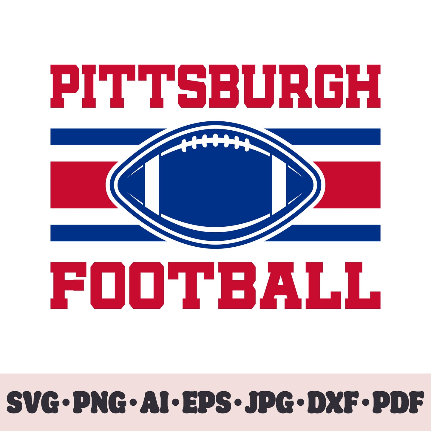 Pittsburgh Steelers football team SVG Cricut cut file. Rugby PNG Clipart. Silhouette sublimation print. Sports fan image Ai, EPS, JPG, DXF, PDF.