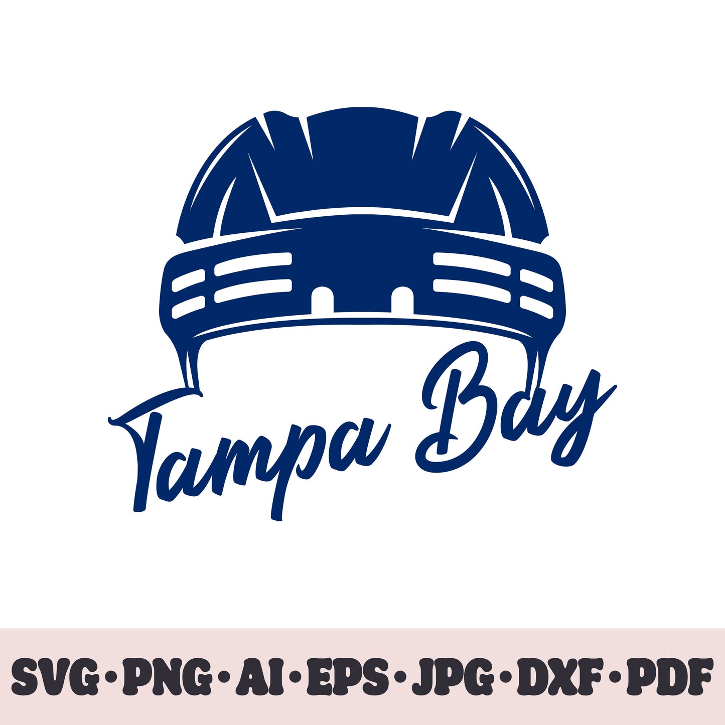 Tampa Bay Lightning hockey team SVG Cricut cut file. Hockey on ice PNG Clipart. Silhouette sublimation print. Sports fan image Ai, EPS, JPG, DXF, PDF.