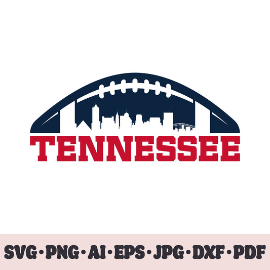 Tennessee Titans football team SVG Cricut cut file. Rugby PNG Clipart. Silhouette sublimation print. Sports fan image Ai, EPS, JPG, DXF, PDF.