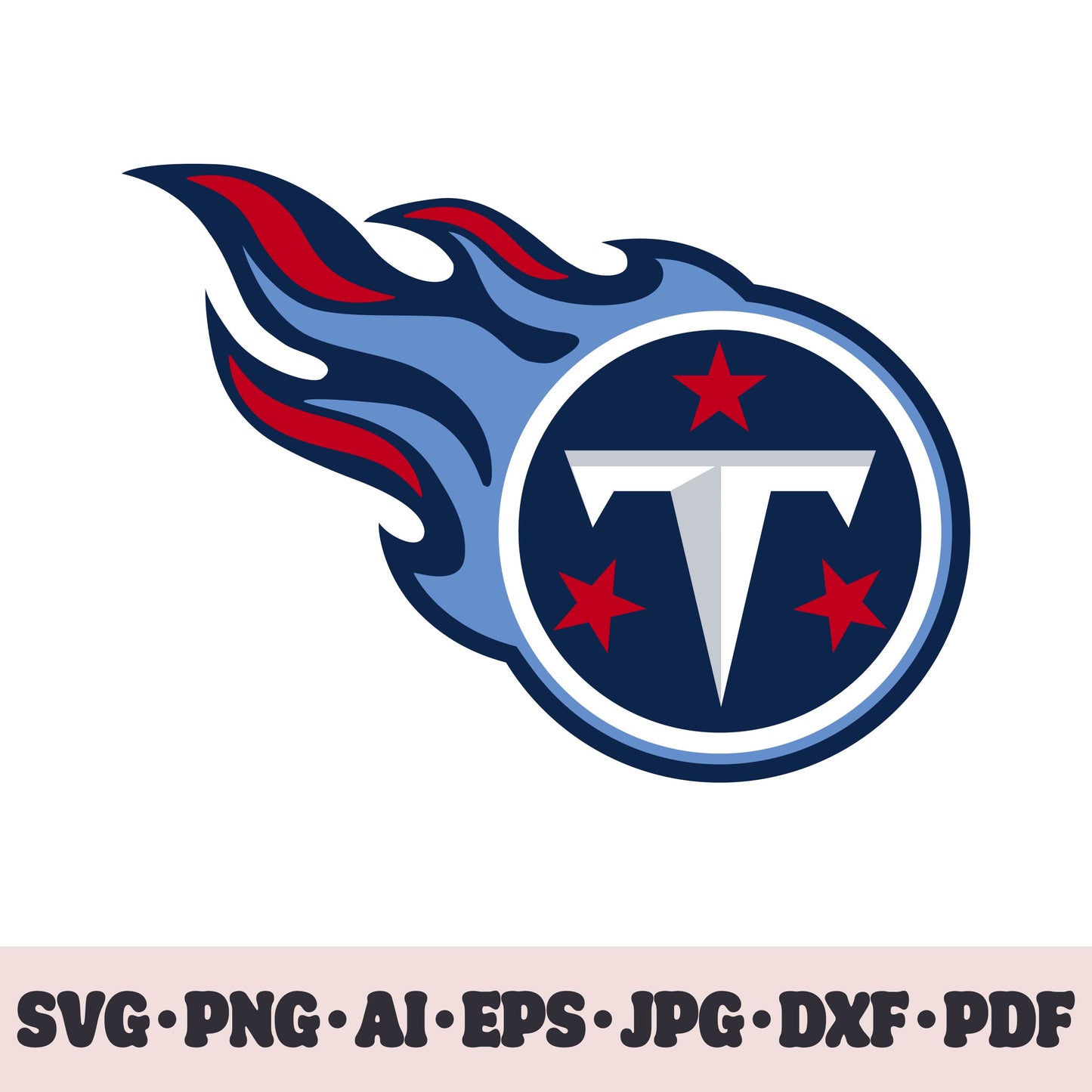 Tennessee Titans football team SVG Cricut cut file. Rugby PNG Clipart. Silhouette sublimation print. Sports fan image Ai, EPS, JPG, DXF, PDF. Logotype.