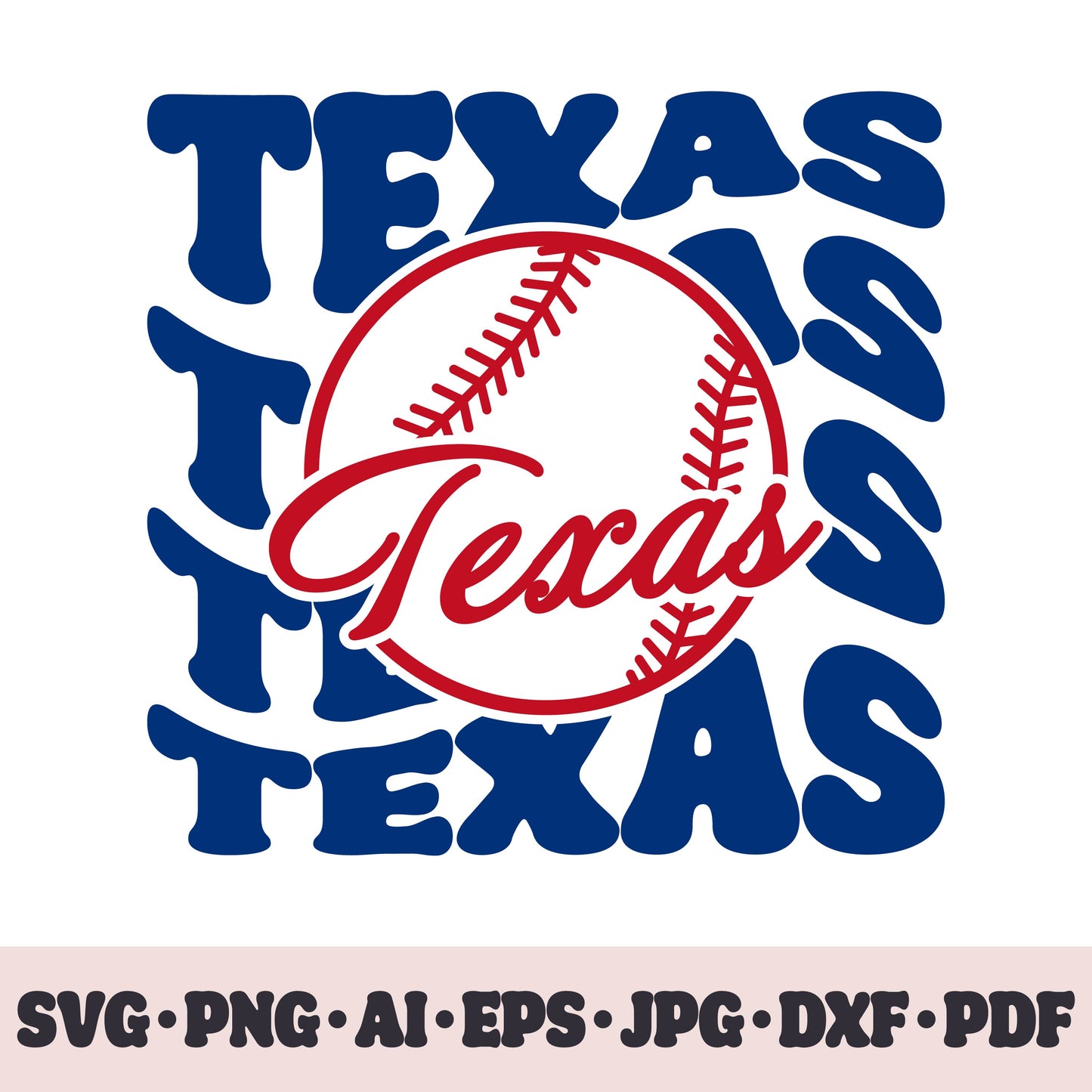 Texas Rangers baseball team SVG Cricut cut file. PNG Clipart. Silhouette sublimation print. Sports fan image Ai, EPS, JPG, DXF, PDF.