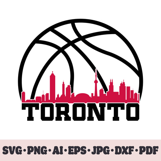 Toronto Raptors basketball team SVG Cricut cut file. PNG Clipart. Silhouette sublimation print. Sports fan image Ai, EPS, JPG, DXF, PDF.