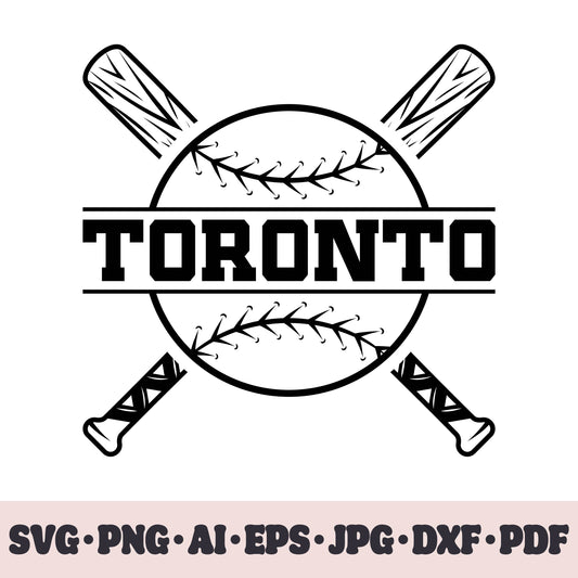 Toronto Blue Jays baseball team SVG Cricut cut file. PNG Clipart. Silhouette sublimation print. Sports fan image Ai, EPS, JPG, DXF, PDF.