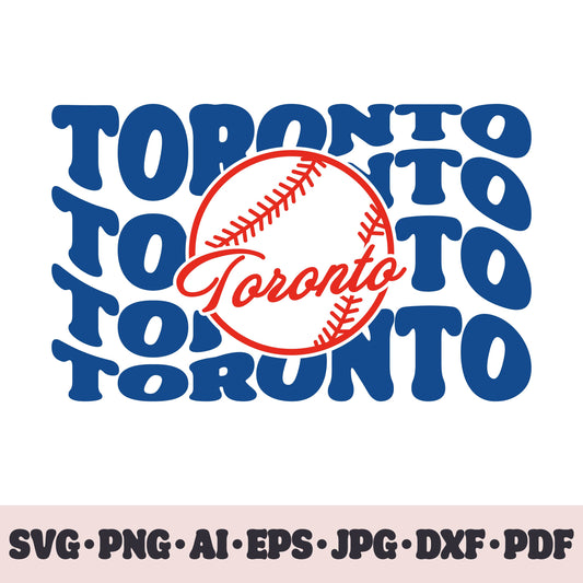 Toronto Blue Jays baseball team SVG Cricut cut file. PNG Clipart. Silhouette sublimation print. Sports fan image Ai, EPS, JPG, DXF, PDF.